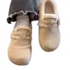Sapatos Rasos de Algodão Confortáveis e Quentes para Mulheres, Sapatos Slip-On Confortáveis Estilo Birkenstock para o Inverno
