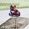 Nuevo Encantador Colgador de Acrílico Plano de Animales Lindos con Resorte para Espejo Retrovisor de Coche, Mochila o Llavero de Amazon