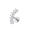 Joyería para Piercings Corporales Más Vendida de Amazon: Aretes Espirales para Cartílago con Rosca Interna Incrustados de Diamante de Zirconia, Aretes para Hélice Auricular, Piercings para Labio
