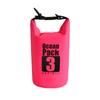 Bolsa impermeável para atividades ao ar livre, 3L, cor rosa, bolsa impermeável para esportes ao ar livre, bolsa balde impermeável para natação