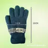 Tienda de 5 Yuanes Guantes de Punto Jacquard para Hombre Guantes de Invierno para Hombre de Dedos Completos Guantes Jacquard con Letras para Pantalla Táctil Espesos