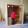 Instalación de Baño de Vapor para Salón de Belleza Centro de Salud Medicina China Baño de Vapor de Sal Baño de Vapor Nano para el Hogar Fabricante de Sala de Sauna Venta Directa