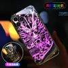 Adecuado para Fundas de Teléfono Luminosas con Temática de Dragón Mecánico para Apple 18, Huawei/Xiaomi/Samsung/Vivo/Oppo, Estilo Chino