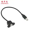 Cabo de Impressão USB Macho para Fêmea com Furos para Parafuso de Orelha para Fixar Bm para Bf Cabo de Extensão de Impressão Impressora Mini