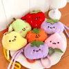 Lindo colgante de peluche de fruta, alto valor estético, decoración de bolso, juguete de muñeca, llavero coqueto, pequeño adorno