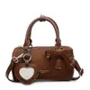 Bolsa Feminina Fashionável com Laço Estilo Coreano 2026 Novo Modelo de Alta Qualidade Personalizada Tendência Versátil Bolsa de Ombro Transversal