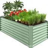 Maceta metálica transfronteriza, maceta grande para exteriores al por mayor, maceta de arte en hierro galvanizado, caja especial para cultivar verduras en el balcón en casa