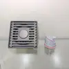 Drenaje de Piso de Bambú Anti-Borde de 3 mm, Acero Inoxidable a Prueba de Olores, Caudal Grande, Adecuado para Baño, Regadera, Lavadora, a Prueba de Insectos y Olores