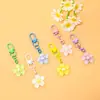 Chaveiro Colorido de Flor de Cerejeira Fofo DIY Pequenos Acessórios Bolsa Acessórios de Boneca Decorações Pingente Atacado
