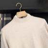 Suéter de Cachemira Suave de Cuello Alto para Hombre Jersey de Invierno Cálido de Lana Interior Tejido Suéter Base Suéter Casual