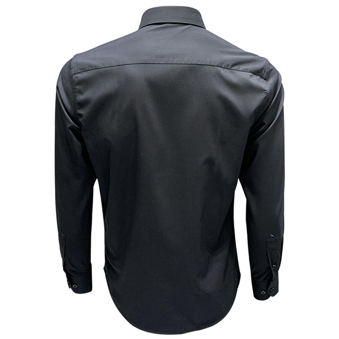 NS101纯色长袖衬衫 黑色 (3).jpg