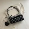 Bolso de Almohada de Lunares de un Solo Hombro a la Moda para Mujer 2026 Nueva Tendencia de Verano Bolso Sencillo de Mano para el Brazo Hombro Cruzado