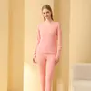 Conjunto quente com lado AB escovado, mesmo estilo para homens e mulheres, novo outono e inverno, roupa íntima quente com aquecimento de temperatura constante, estilo casal roupas de outono