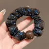 Scrunchie de cetim plissado estilo coreano para mulheres, novo modelo 2026, alta elasticidade, prendedor de cabelo durável, faixa de cabelo, acessório de cabelo elástico