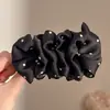 Pinza grande para el pelo estilo coreano para mujer, pinza banana para coleta alta, suave y elegante, lindo accesorio para el cabello