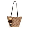 Bolso Cubo Tote de Gamuza con Lunares para Mujer Otoño 2026 Nuevo Bolso de Hombro de Gran Capacidad Bolso Casual para el Trabajo