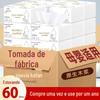 60 pacotes de tecido doméstico acessível caixa cheia de papel portátil espessado guardanapo de tecido sem fragrância