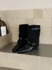 Botín First Encounter Season de Punta Fina Botas Cortas Marrones Botas de Mujer 2026 Otoño/Invierno Adelgazantes Botas Vaqueras Western