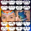 Amazon Stencil de Pintura Facial Infantil Canto do Olho Maquiagem de Palco DIY Molde de Impressão com Spray