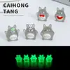 Micro Paisaje Dibujos Animados Textura Luminosa Totoro Adornos Accesorios para Joyería DIY Artesanía de Resina Adornos para Escritorio de Coche