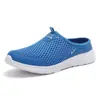 Sapatos Masculinos de Tamanho Grande para Travessia de Fronteira, Novo Estilo de Verão, Casuais, Simples, Esportivos, Leves, Modernos, Malha Semi-Antiderrapante Respirável, Sapatos Slip-On