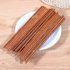 [Pares de Hashis de Madeira de Alta Qualidade] 10 pares de hashis de sândalo vermelho à prova de mofo madeira maciça hashis domésticos chineses utensílios de mesa de cozinha