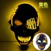 Máscara de Pirata Caolho Cicatrizado Transfronteiriço com Horror de Sangue Luz Fria Máscara de Halloween Máscara Luminosa LED