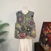 Chaleco jacquard de bordado pesado estilo chino Zhilie, modelo nuevo de otoño 2026, chaleco de cuello redondo estilo nacional para mujer
