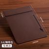 Clip para tablero de cuero personalizado para tapete de conferencia, tablilla para archivo, bloc de escritura, suministros para hoteles y negocios, clip para conferencia con logotipo personalizado