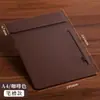 Prancheta de Reunião de Negócios A4 Bloco de Notas Pasta de Arquivo Prancheta de Couro com Logo Personalizado Prancheta de Conferência