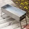 Estufa de barbacoa doméstica, parrilla para kebab, estufa de carbón plegable portátil para exteriores, horno de cordero, herramientas y suministros