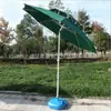 Suministro de Fábrica Sombrilla Exterior Doble Fibra Playa Patio 2.4 m Sombrilla Exterior Giratoria