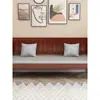 Juego de sofá y silla de madera maciza, estilo chino moderno, silla de balcón de madera minimalista, adecuado para apartamentos de alquiler y unidades pequeñas, banco largo con respaldo.