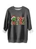 Amazon eBay tienda independiente moda casual mujer sudadera gruesa cálida feliz navidad colorida ligera