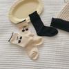Nuevos Calcetines de Encaje con Lunares para Niños de Otoño Lindos Calcetines Transpirables de Algodón con Lunares de Cereza Calcetines de Moda para Niños