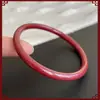 Pulsera de cinabrio de mineral crudo natural Jingyao pulsera fina de arena dorada púrpura de tira delgada pulsera de arena roja de vida original joyería para parejas