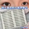 Pestañas postizas sin pegamento de zorro pequeño de gran capacidad transfronterizas para uso diario en el trayecto al trabajo pestañas de tacto natural maquillaje ligero rostro ligero