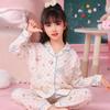 Comercio Exterior 2025 Pijama Nuevo para Niños de Manga Larga de Algodón Nube para Primavera y Otoño de Dibujos Animados para Niños Grandes Conjunto de Ropa para el Hogar de Dibujos Animados