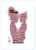 Adornos Decorativos Acrílicos Nuevos Transfronterizos Regalos para el Día del Padre, Día de la Madre, Acción de Gracias para Padre y Madre
