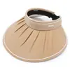 Sombrero de Visera Protector Solar de Estilo Nuevo para Verano, Cubre Rostro, Sombrero de Sol Plegable Versátil y Moderno para Exteriores para Mujer