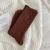 Calcetines de raya vertical de fibra calefactora hasta la pantorrilla para mujer, calcetines de felpa de otoño e invierno, a prueba de frío, cálidos para invierno, color liso, medias versátiles