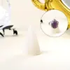 Soporte para Anillos con Forma de Cono de Cristal Natural Soporte para Almacenamiento de Anillos Multimineral Estante de Exhibición de Joyería para Escritorio Venta al por Mayor Transfronteriza
