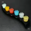Juego de Vasos Espesos de 30ml para Bar B52 Vasito para Shots Cortos Imitación Bambú Juego de Madera Maciza