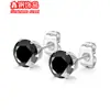 Pendientes de Acero Inoxidable con Zirconia de Estilo de Lujo Ligero para Mujer, Existencias Listas del Fabricante, Aguja de Acero 316L, Pendientes de Tuerca para Hueso de la Oreja que No se Desvanecen