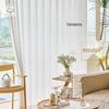Estilo japonês high-end cortina simples transparente cortina de gaze fantasma branco gaze branca terminada sala de estar tela da janela do quarto