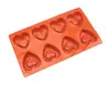 Molde de silicona comestible para hornear pasteles de amor 3D de 8 piezas, molde para gelatina y dulces, molde para jabón 3D hecho a mano, molde para hornear