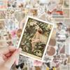 120 adesivos retrô mão Diário caderno ipad capa de celular decoração de copo adesivos DIY à prova d'água