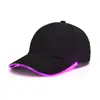 Gorra luminosa LED gorra de running luminosa de algodón puro con visera protección solar para exteriores gorra de béisbol para alpinismo a prueba de sol LOGO