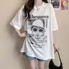 Camiseta Curta de Algodão Puro com Renda Costurada Estilo Americano da Moda para Mulheres, Estilo Popular de Verão, Design Emagrecedor, Top Costas Nu com Recortes