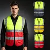 Coletes refletivos para canteiros de obras, projetos de construção chineses, roupas refletivas de segurança, impressão de logotipo personalizado, uniformes de trabalho